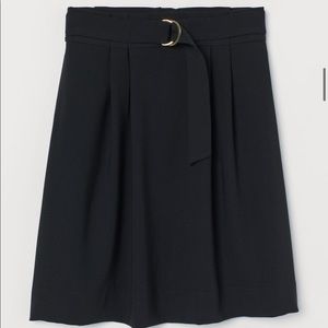 3/$30 NWT Black Flowy Mini Skirt with Belt
